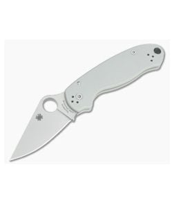 Spyderco Para 3 Sprint Run Plain Edge Cru-Wear Gray G10 Compression Lock Folder C223GPGYCW - SP-C223GPGYCW 1