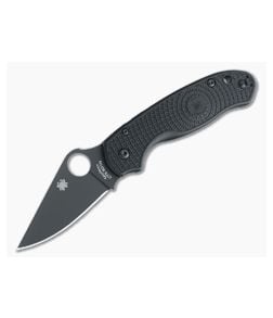 Spyderco Para 3 Lightweight Black FRN BD1N Black DLC Plain Edge C223PBBK - SP-C223PBBK 1