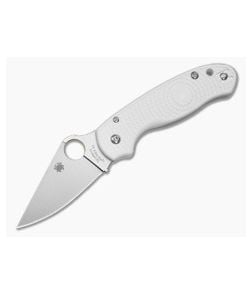 Spyderco Para 3 Lightweight White FRN Satin CPM REX 45 Folding Knife (2.93") Pre-Owned C223PWH - SP-C223PWH-PRE 1