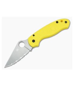 Spyderco Para 3 MagnaCut Salt Lightweight Yellow Serrated - SP-C223SYL 1