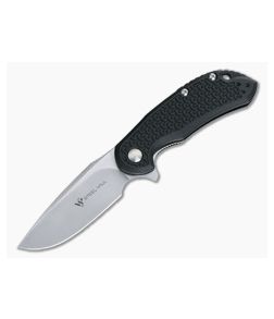 Steel Will Cutjack Mini Black FRN Flipper Satin D2 C22M-1BK - SW-C22M-1BK 1