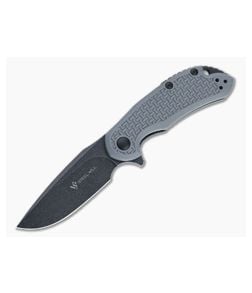 Steel Will Cutjack Mini Black Stonewashed D2 Gray FRN Liner Lock Flipper C22M-1GB - SW-C22M-1GB 1