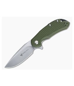 Steel Will Cutjack Mini OD Green FRN Flipper Satin D2 C22M-1OD - SW-C22M-1OD 1