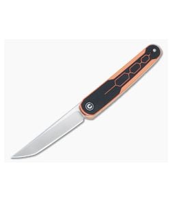 Civivi KwaiQ Liner Lock Orange/Black G10 Top Flipper Knife C23015-2 - CV-C23015-2 1
