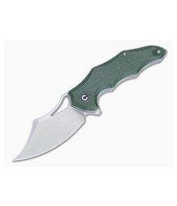 Civivi Chiro Green Micarta Flipper Knife Satin Blade C23046-2 - CV-C23046-2 1