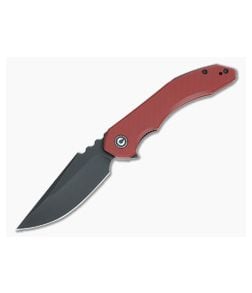 Civivi Bluetick Burgundy Red G10 Handle Black Blade C23050-2 - CV-C23050-2 1