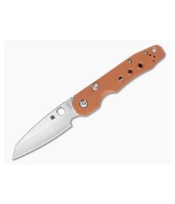 Spyderco Smock Burnt Orange G10 REX 121 Sprint Run - SP-C240GPBOR 1