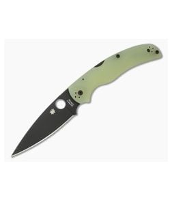 Spyderco Native Chief Jade G10 Black DLC CPM M4 Folding Knife (4.08" Blade) Pre-Owned C244GM4PBK - SP-C244GM4PBK 1