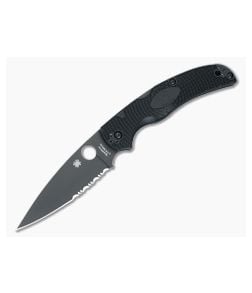 Spyderco Native Chief Lightweight Black Part Serrated C244PSBBK - SP-C244PSBBK 1