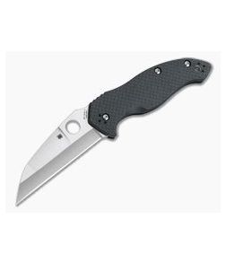Spyderco Canis McCann Hollow Ground Wharncliffe Carbon Fiber Compression Lock Folder C248CFP - SP-C248CFP 1