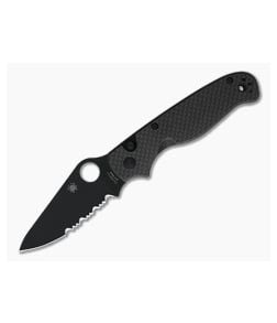 Spyderco ButtonUp Carbon Fiber Black Serrated - SP-C275CFPSBK 1
