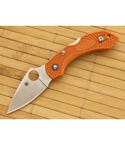 Spyderco Dragonfly 2 Sprint Burnt Orange HAP40/SUS 410 Laminate C28FPBORE2 - SP-C28FPBORE2 1