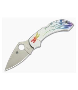 Spyderco Dragonfly Tattoo Stainless Steel Plain VG10 C28PT - SP-C28PT 1