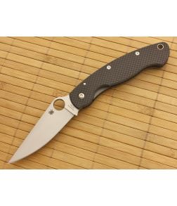 Spyderco Military Sprint Peel-Ply Carbon Fiber 52100 - SP-C36CFP52100 1