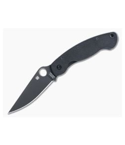 Spyderco Military CQI Black DLC Plain Edge S30V Black G10 Liner Lock Folder C36GPBK - SP-C36GPBK 1