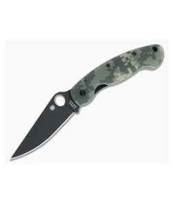 Spyderco Military Black Plain S30V Camo G10 Liner Lock Folder C36GPCMOBK - SP-C36GPCMOBK 1