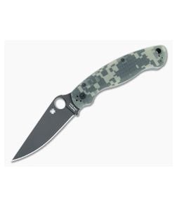 Spyderco Military 2 Camo G10 Black Compression Lock Folding Knife C36GPCMOBK2 - SP-C36GPCMOBK2 1