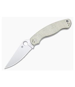 Spyderco Military 2 Cru-Wear Compression Lock Brown Micarta C36MPCW2 - SP-C36MPCW2 1