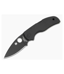 Spyderco Native 5 Smooth Black G10 Black DLC CPM CruWear Folding Knife (2.95") Pre-Owned C41GPCWBK5 - SP-C41GPCWBK5 1