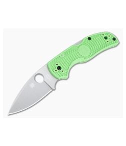 Spyderco Native 5 Salt Lightweight Plain Edge LC200N Green FRN Folder C41PGR5 - SP-C41PGR5 1
