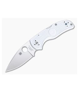 Spyderco Native 5 White FRN Lightweight GPK Exclusive Satin REX 45 Folder C41PWH5 - SP-C41PWH5 1
