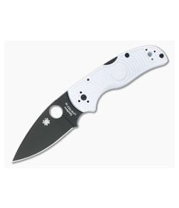 Spyderco Native 5 White FRN Lightweight GPK Exclusive Black DLC REX 45 Folder C41PWHBK5 - SP-C41PWHBK5 1