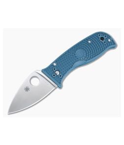 Spyderco Lil' Temperance 3 Lightweight Compression Lock Folder Blue FRN Satin K390 Blade C69PBL3K390 - SP-C69PBL3K390 1