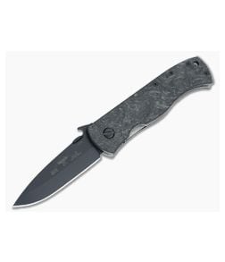 Emerson CQC-7AW Black with Custom Marbled Carbon Fiber Scales - EM-C7AW-BT-ST-001 1