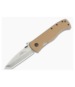 Emerson Tan CQC-7V Stonewash Waved Tanto Standoffs - EM-C7VW-SF-ST 1