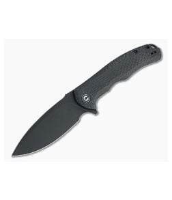 CIVIVI Praxis Black Stonewashed 9Cr18MoV Coarse Black Micarta Flipper C803G - CV-C803G 1