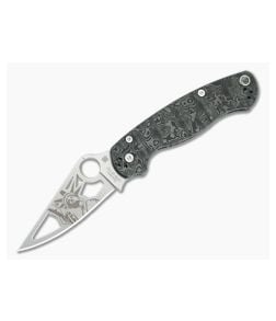Spyderco Para Military 2 Statue of Liberty Black Dunes FatCarbon - SP-C81CFSPY27P2 1