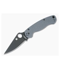 Spyderco Para Military 2 Black Rex 76 Brick Dark Gray G10 - SP-C81GDGYRX76BKP2 1