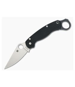 Spyderco ParaMilitary 2 Black G10 Satin Plain Edge w/Signet Ring - SP-C81GP2-SRPM2 1