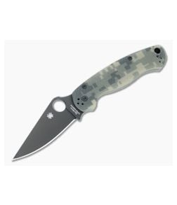 Spyderco Para Military 2 Black DLC S45VN Digital Camo G10 Compression Lock Folder C81GPCMOBK2 - SP-C81GPCMOBK2 1
