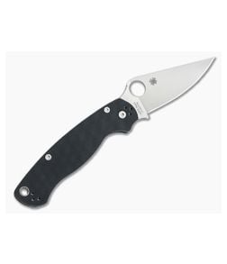 Spyderco Para Military 2 Left Handed Satin S30V Blade Black G-10 Handle C81GPLE2 - SP-C81GPLE2 1