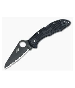 Spyderco Salt 2 Black Serrated H1 Black FRN Back Lock Folder C88SBBK2 - SP-C88SBBK2 1