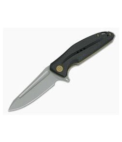 CIVIVI Statera C901C Black G10 & Carbon Fiber Stonewashed D2 Liner Lock Flipper - CV-C901C 1