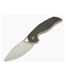 CIVIVI Anthropos Isham Orange G10 & Carbon Fiber Satin D2 Liner Lock Flipper C903A - CV-C903A 1