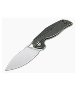 CIVIVI Anthropos Isham Black Stonewashed Brass Satin 154CM Liner Lock Flipper C903D - CV-C903D 1