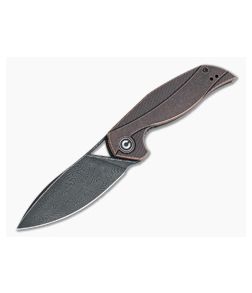 CIVIVI Anthropos Isham Black Stonewashed Copper Damascus Liner Lock Flipper C903DS-3 - CV-C903DS-3 1