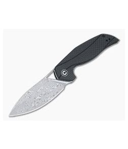 CIVIVI Anthropos Isham Carbon Fiber Black G10 Damascus Liner Lock Flipper C903DS - CV-C903DS 1