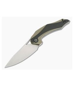 CIVIVI Plethiros Isham Tan G10 & Carbon Fiber Satin D2 Liner Lock Flipper C904A - CV-C904A 1