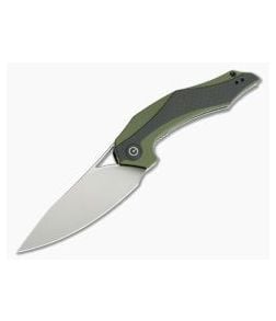 CIVIVI Plethiros Isham Green G10 & Carbon Fiber Satin D2 Liner Lock Flipper C904B - CV-C904B 1