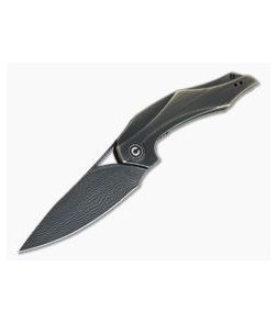 CIVIVI Plethiros Isham Black Brass Damascus Liner Lock Flipper C904DS-3 - CV-C904DS-3 1
