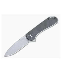 CIVIVI Elementum C907DS Carbon Fiber/G10 Damascus Liner Lock Flipper - CV-C907DS 1