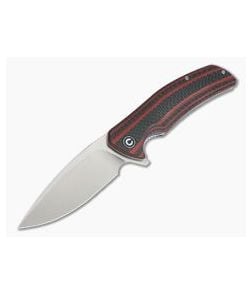 CIVIVI Incite C908C Red G10 Layered Carbon Fiber Satin D2 Liner Lock Flipper - CV-C908C 1