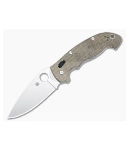Spyderco Manix 2 XL Cru-Wear Brown Micarta C95MPCW2 - SP-C95MPCW2 1