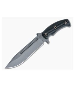 RMJ Tactical Combat Africa Fixed Blade Black G10 Handles Tungsten Cerakote 80CrV2 Clip Point CA-TU-BK - RMJ-CA-TU-BK 1