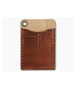 Hitch & Timber Card Caddy English Tan Leather EDC Slip Pouch Wallet & Pen Holder - HT-CARDCADDY-ET 1
