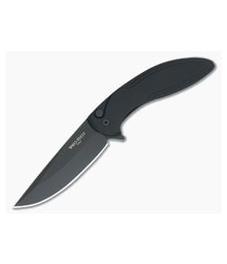 Protech Cambria Flipper Black DLC Plain Edge Stepped Aluminum CF03 - PT-CF03 1